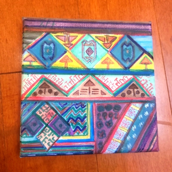 Original Oil Painting--Abstract Shapes - Picture 1 of 8